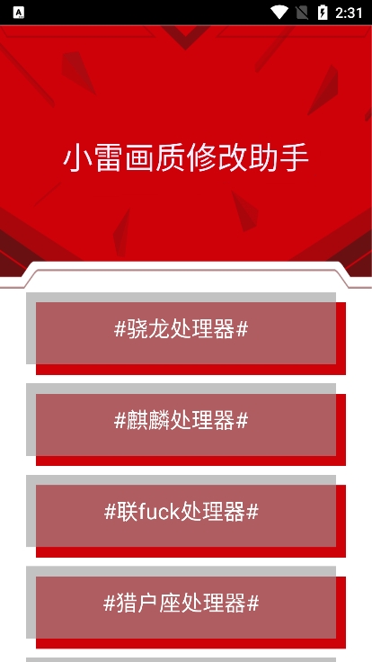 小雷画质修改器红色版截图2