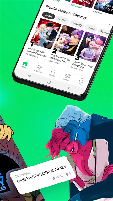 WEBTOON中文版app截图2