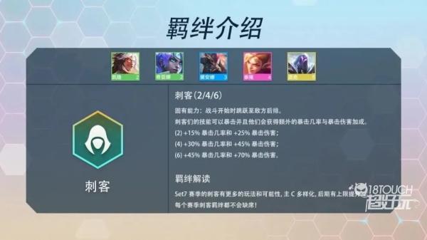 云顶之弈s7刺客羁绊效果介绍