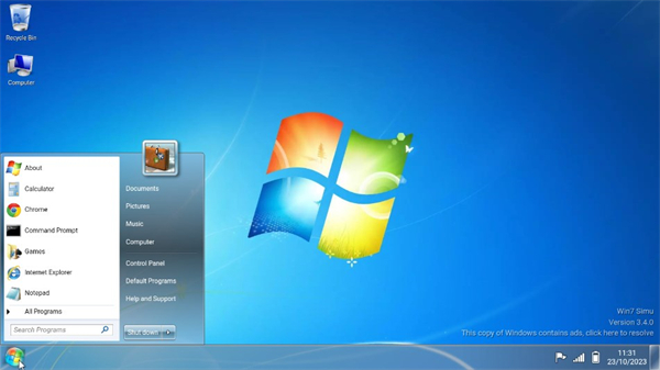 Win7Simu截图1