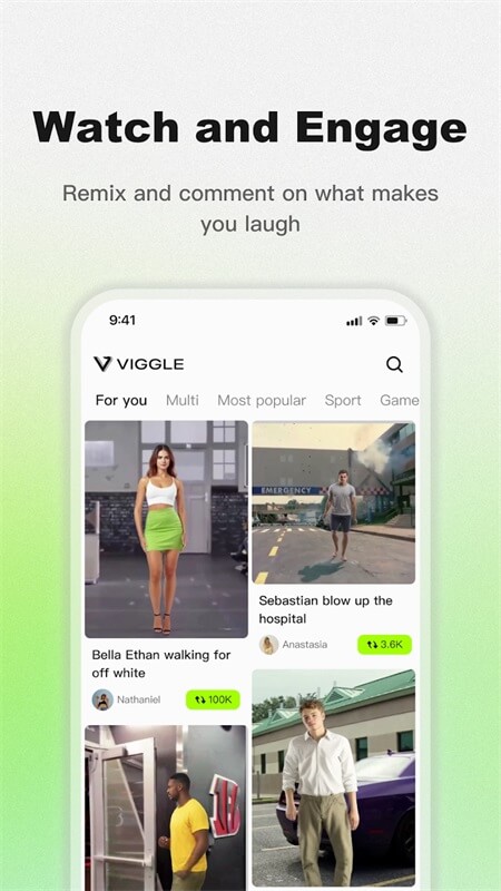 Viggle视频生成截图3