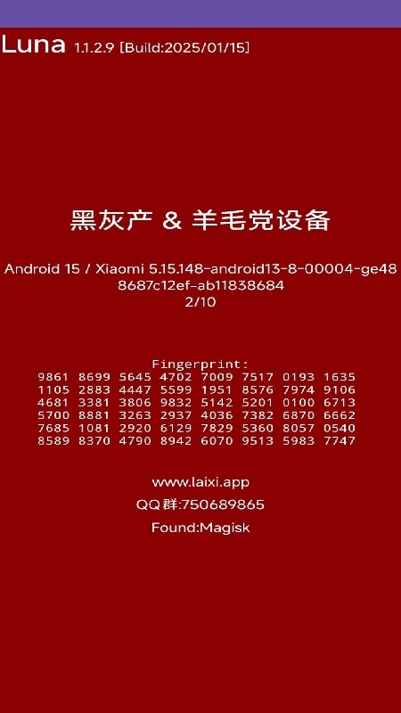 Luna环境检测截图4