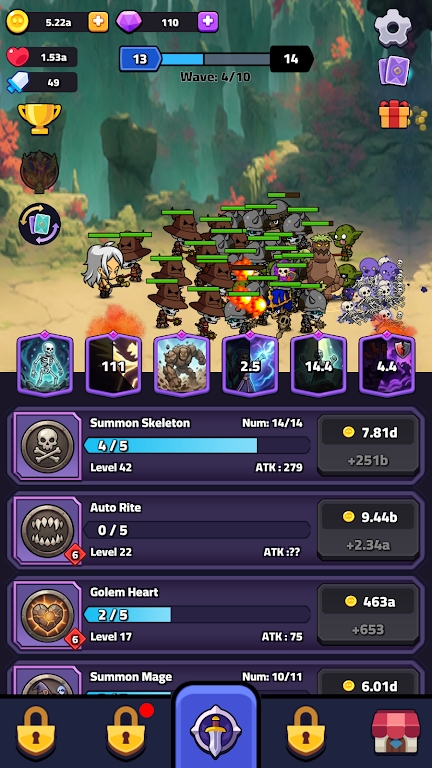 骨铸死灵放置RPG截图2