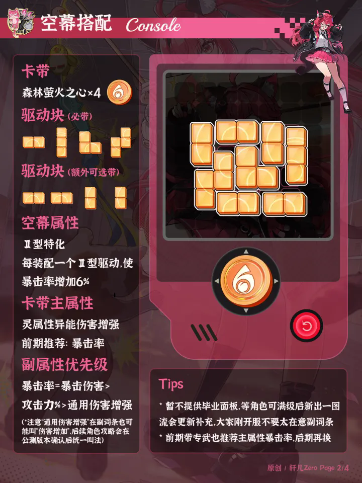 异环角色娜娜莉培养方向思路分享一图流