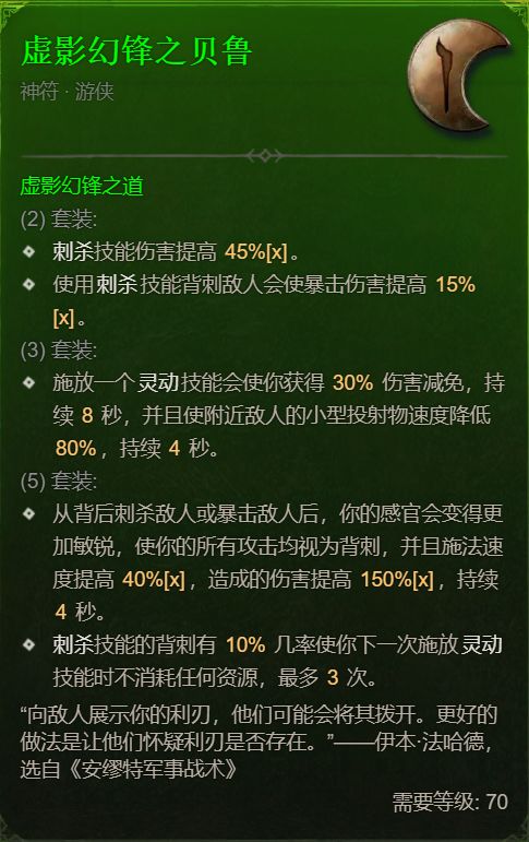 暗黑四游侠职业新赛季全套装机制效果一览
