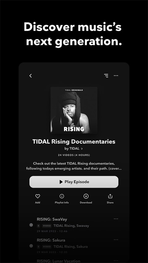tidal音乐中文版截图1