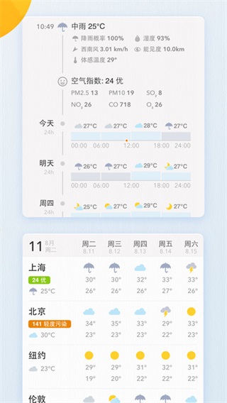 我的天气app截图2