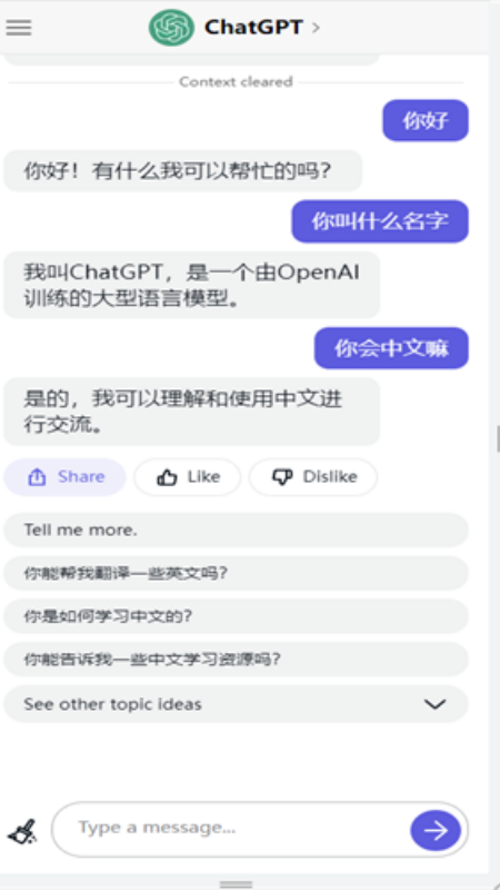 ChatGPT正式版截图2